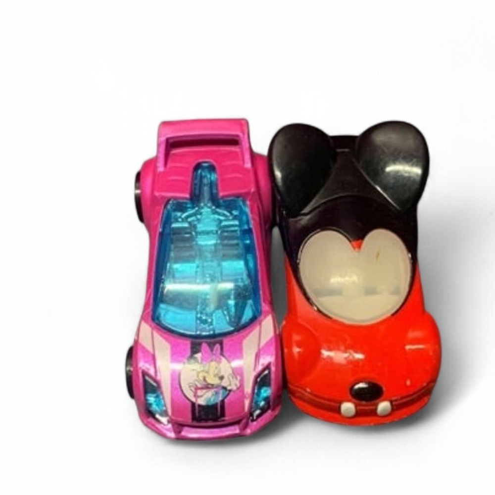 Disney Mickey and Minnie Mouse Toy Cars - Pink and Red